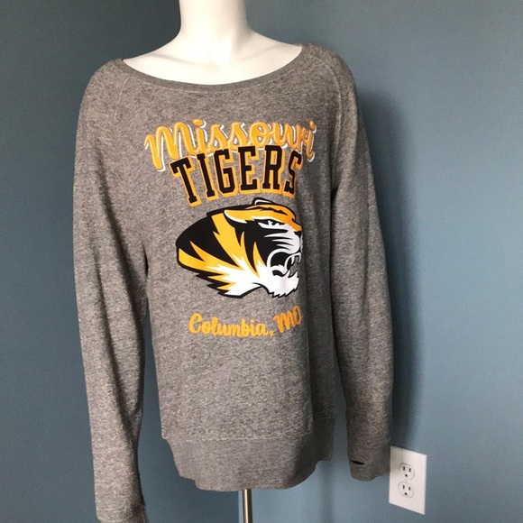 College Corner University of Missouri Mizzou Tigers Sweatshirt thumbholes medium - Picture 2 of 5